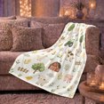 thumbnail image 5 of YShenghong Playful Farm Animals With Tractor And Red Barn Printed Flannel Blanket, 5 of 7