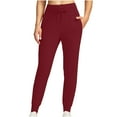 thumbnail image 4 of AherBiu Women Trackpants Drawstring High Waisted Yoga Pants Activewear Joggers Athletic Pants with Pockets, 4 of 7