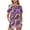 Purple Texture Marble, variant on Yuyamidu Sunflower Rose Women Pajama Sets Shorts 2 Pack Two Piece Pj Set Sleepwear Crew Neck Casual Soft Loungewear with Pockets