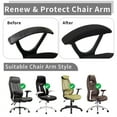 thumbnail image 5 of Office Chair Armrest Covers, Office Removable Arm Rest Covering, Elastic Chair Armrest Covers, Office Seat Hand Rest Protector, Arm Covers Protectors for Office Chair, Black, 2Pairs, 5 of 7