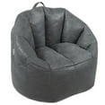 thumbnail image 2 of Big Joe Joey Large Bean Bag Chair in Shadow Gray Blazer, All Ages, Blazer with On-The-Go Handle, 2 of 7