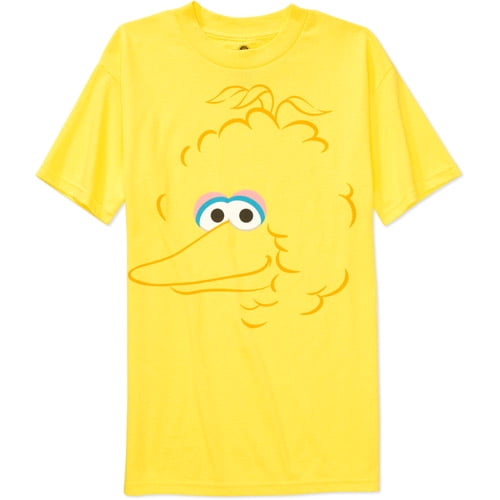 Sesame Street   Mens Big Bird Big Face Tee