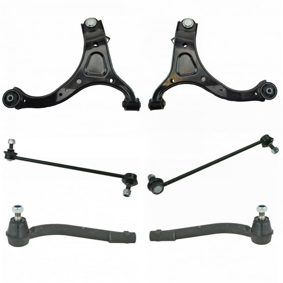 Front Control Arm Ball Joint Sway Bar Link Tie Rod Steering Suspension Kit 6pc PSA64573 Fits select: 2011-2013 KIA SORENTO, 2007-2012 HYUNDAI SANTA FE