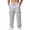(New33)Gray, variant on ThriftyPlait Mens Wide Leg Cargo Jogger Sweatpants Casual Elastic Drawstring Waist Multi Pocket Pants Straight Fit Daily Walking Outdoor Pants