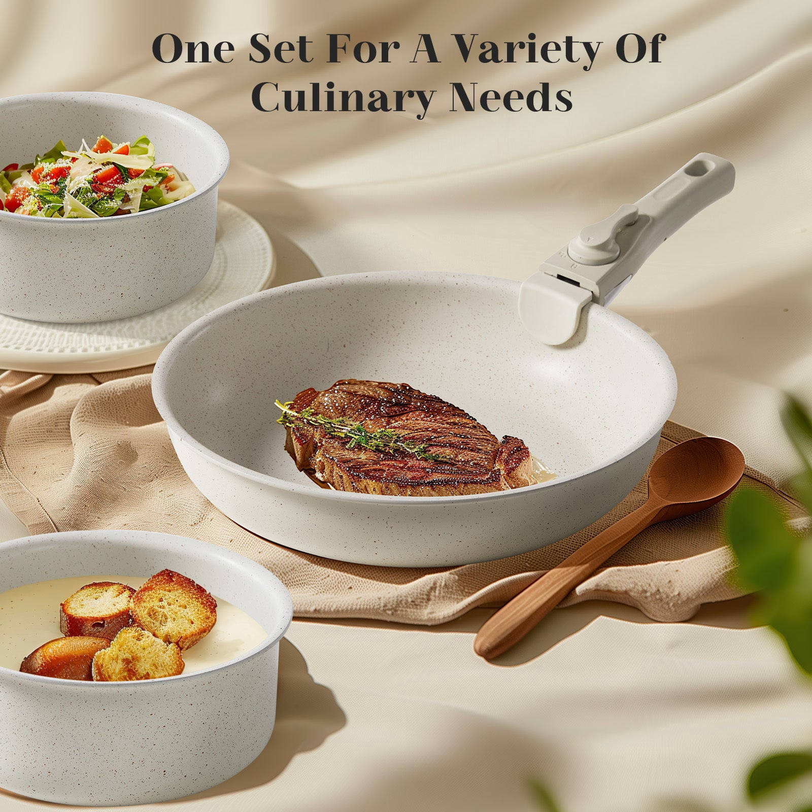 12 POTS And Pans Set, Non-stick Kitchen Cookware Set