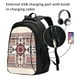 thumbnail image 2 of Balery Fashion Tatreez1 Mochila con carga USB para hombre y mujer - Mochila impermeable y antirrobo para laptop con puerto USB para viajes, trabajo, 2 of 7