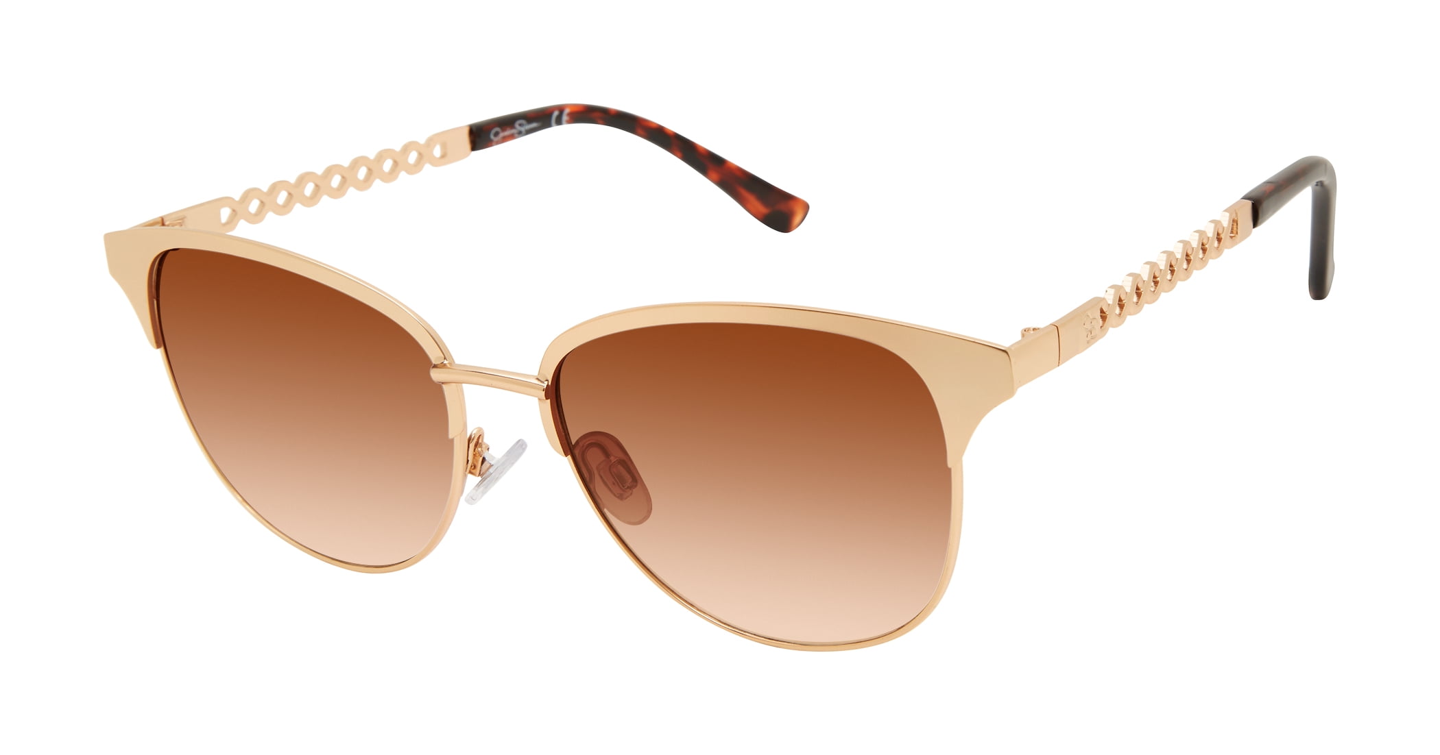 Jessica Simpson Jessica Simpson Women's Oval Metal Sunglasses with