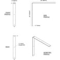 thumbnail image 2 of Ekena Millwork 2"W x 20"D x 20"H Hamilton Bracket, Steel (4-Pack), 2 of 8
