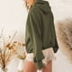 thumbnail image 5 of Sudaderas con capucha de manga larga para mujer sudadera holgada con cordón traje diario con media cremallera, 5 of 9