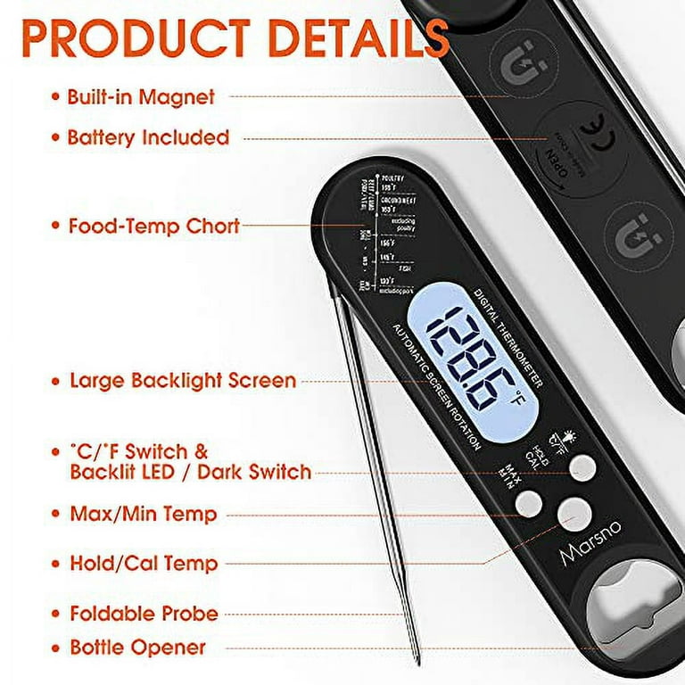 ThermoPro Digital Instant Read Meat Thermometer – Ms. Mickeys Creole  Seasonings