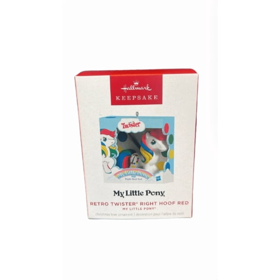 Hallmark Keepsake 2025 My Little Pony Retro Twister Right Hoof Red Ornament New