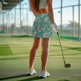 thumbnail image 4 of Uorisango Artificial Roses Tennis Skirts for Women Relaxed Women's Active Performance Skort with Shorts Underneath Breathable Polyester Spandex Fabric Fashionable Outing Wear, 4 of 7