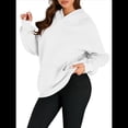 thumbnail image 2 of Sudadera Informal de Larga con Capucha para Mujer, Jersey de y Otoño con Bolsillos. L, 2 of 9