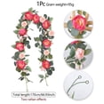 thumbnail image 2 of Flower Garland 6ft Eucalyptus Garland Vines with Flowers for Wedding Reception Table Mantle Spring Room Decor Artificial Greenery, 2 of 4