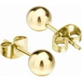 thumbnail image 2 of Ball Earrings 316L Surgical Steel Earrings Round Ball Stud Earrings Set for Women, 2 of 7