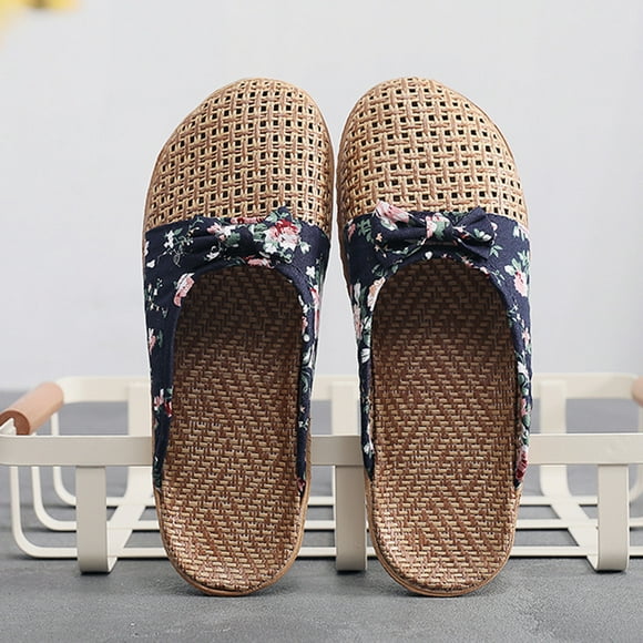 Dvkptbk Slippers for Women Women's Fashion Casual Knot Slip on Slides Indoor Home Slippers Shoes Shoes for Women