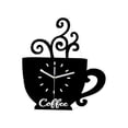 thumbnail image 2 of Café Copa de forma de pared Decoración del hogar Decoración divertida Silenciosa Silenciosa para comedor de cocina Estudio de estudio, 2 of 7