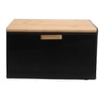 thumbnail image 2 of Caja de pan de hierro, caja de pan de hierro Caja de pan de hierro trapezoidal Soporte Caja de pan Gran capacidad Características de vanguardia, 2 of 8