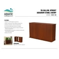 thumbnail image 2 of American Furniture Classics Aquatic Fundamentals Model 19551-68 55 Gallon Serene Cherry Upright Aquarium Stand, 2 of 9