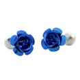 thumbnail image 1 of Gemelos de latón Yuyangstore Flores Rosas Azul Real, 1 of 7