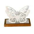 thumbnail image 5 of CoudarTitie Butterfly Napkin Holder for Table Countertop Organizer Freestanding Metal Tissue White, 5 of 9
