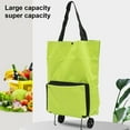 thumbnail image 3 of Shoreew Folding Shopping Cart Trolley Bag with Wheels Large Capacity Foldable Design Waterproof Shopping Bag Portable Hand-Pulling Grocery Bag, 3 of 7
