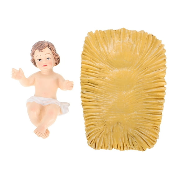 Baby Jesus Statue Figurine Decoration Pentagonal Star Beige