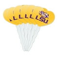 thumbnail image 1 of LSU Tiger Eye on Yellow Heart Love Cupcake Picks Toppers Decoration Set of 6, 1 of 7
