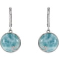 thumbnail image 2 of FB Jewels Sterling Silver Larimar Lever Back Earrings, 2 of 2