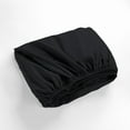 thumbnail image 3 of Couture Charm Twin-XL (39"x80") Fitted Sheet - Bottom Sheet Fits Upto 10-12" Deep Pocket - Soft 600-TC Egyptian Cotton - Easy Care -1 Fitted Sheet Only (Solid, Black), 3 of 4
