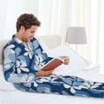 thumbnail image 6 of Lsque Flower Pattern Long Sleeve Pajama Set for Men - Soft 2-Piece Sleepwear and Loungewear Set with Pockets, Comfy Nightwear-XX-Large, 6 of 7