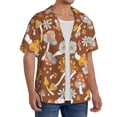 thumbnail image 4 of KLL Floral Hippie Mushrooms Print Men's Shirt Short Sleeve Button Down Summer Cuba Beach Shirts- 3X-Large, 4 of 7