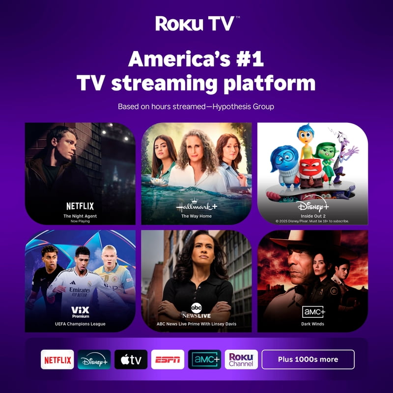 Hisense 50" Class 4K UHD LED LCD Roku Smart TV HDR R6 Series 50R6E3 gallery view
