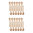 thumbnail image 1 of 60 piezas Mini cucharas de madera para condimentos Cucharadita de miel Color madera, 1 of 7