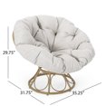 thumbnail image 4 of Mia Papasan Chair,Brown Fabric Garden Outdoor Patio Patio Sets, 4 of 12
