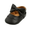 thumbnail image 2 of Newborn Girls PU BowKnot Princess Shoes, 2 of 6