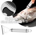 thumbnail image 2 of Stainless Steel Fish Cleaner Scaler Scraper Peeler Fish Scale Remover Kitchen E0, 2 of 8