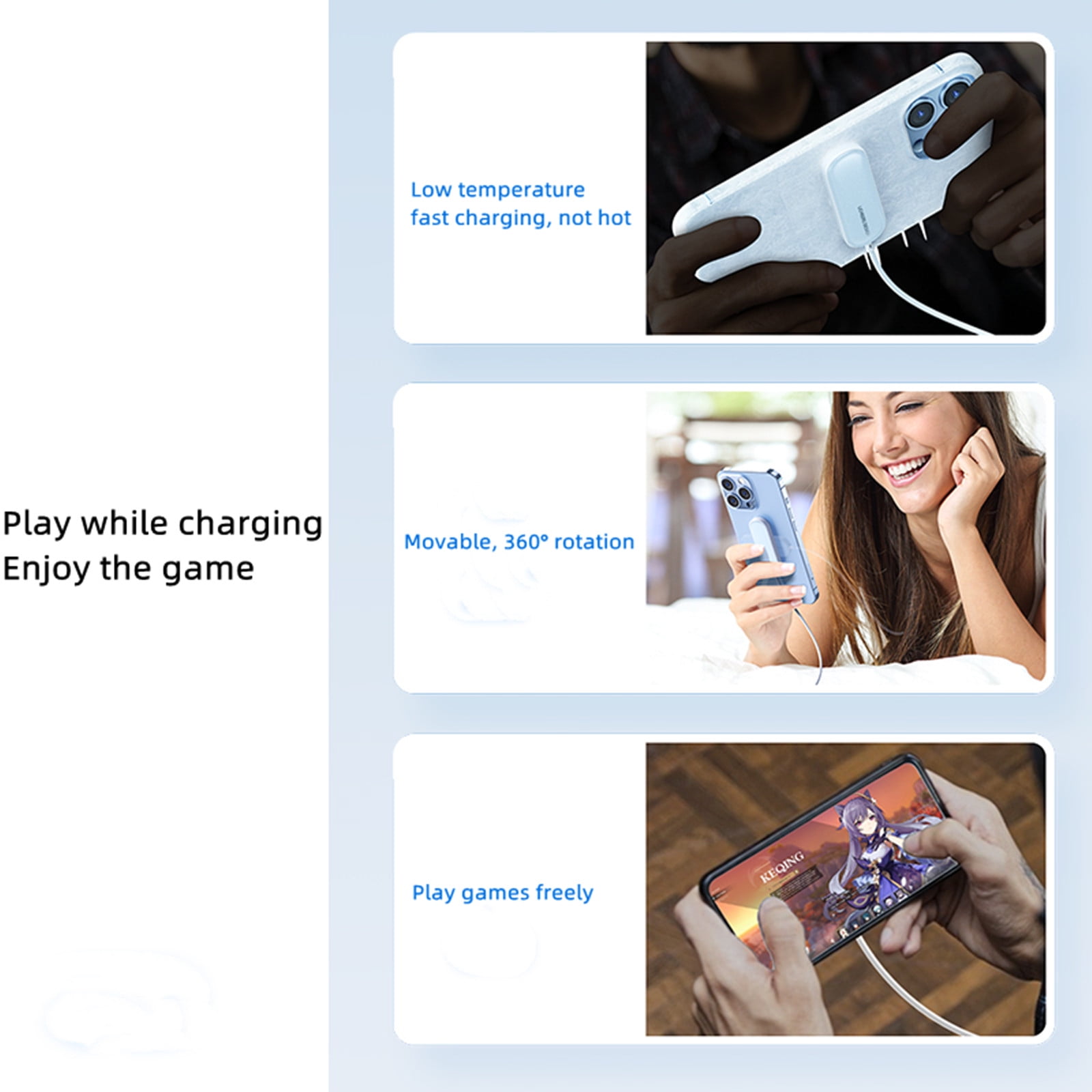 Bouanq Portable Wireless Charger Magnetic Wireless Charger Compatible With IPhone 13| IPhone 12 15W Qi-Certified Fast Wireless Charging Pad Mag-safe Charger For Airpods