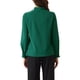 thumbnail image 3 of INSPIRAR CHIC Blusa Elegante de Cuello Mock Plisado con Perlas para Mujeres, Top de Trabajo, Talla L, Verde Oscuro, 3 of 6