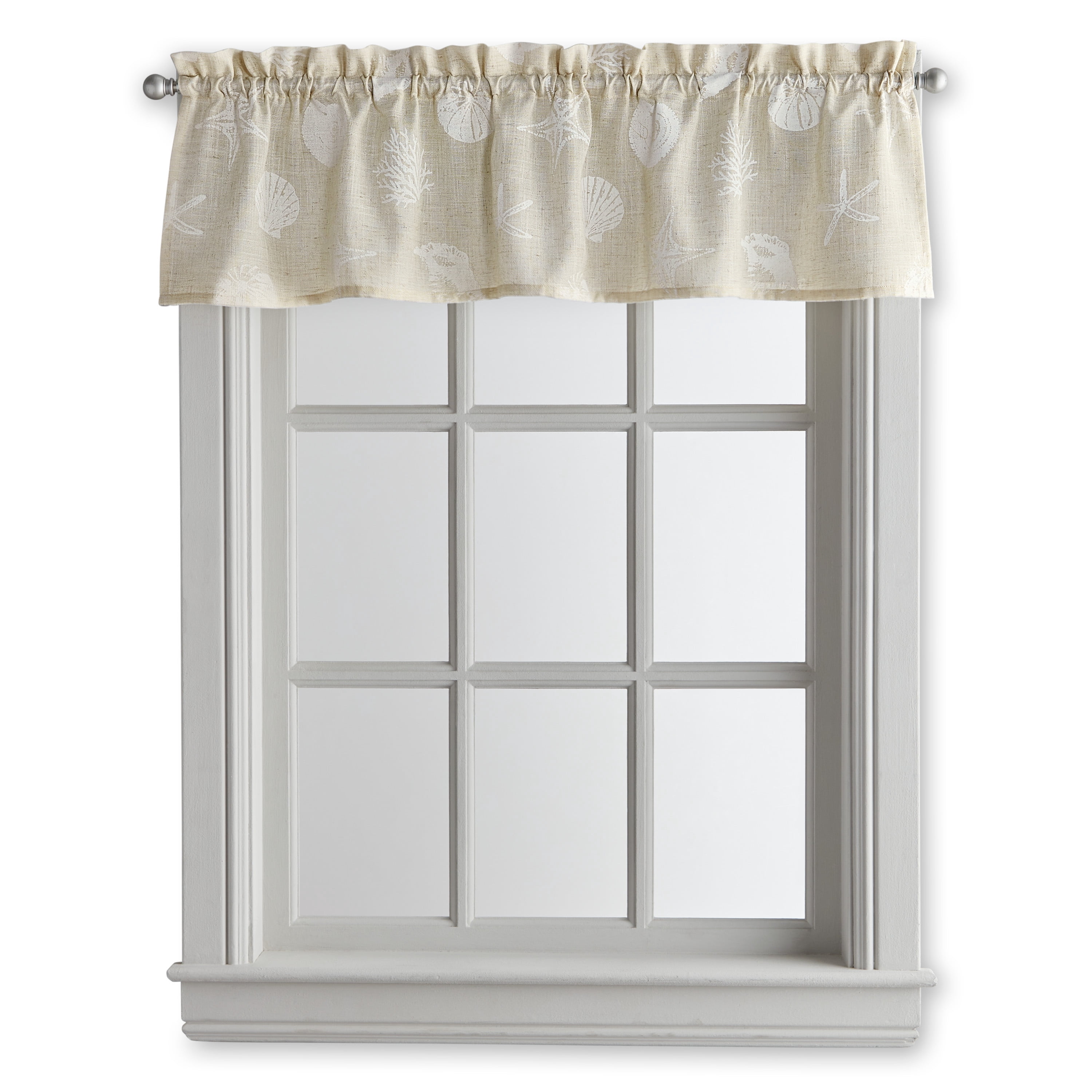 CHF Seashells Valance, Printed , Linen, Adult