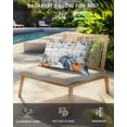 thumbnail image 4 of Pack of 4 Outdoor Lumbar Pillow Covers 12x20 Inch, Fall Pumpkin Waterproof Throw Pillow Covers Set, Thanksgiving Blue White Orange Plants Wood Decorative Cushion Cases for Patio Porch Car, 4 of 7