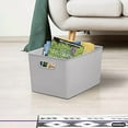 thumbnail image 6 of Superio 22L Large White Smoke Ribbed Storage Bin with Lid, Plastic (2 Pack), 6 of 7
