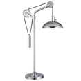 thumbnail image 3 of Hudson & Canal TL0749 Neo Polished Nickel Table Lamp with Solid Wheel Pulley System, 3 of 9