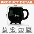 thumbnail image 3 of Witch Cauldron Mug, Personalized Witch Brewing Cauldron Pottery Mug, Halloween Coffee Mug, Novelty Brewing Mug Gift for Halloween Party, Witch Themed Drinkware, 3 of 5