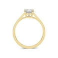 thumbnail image 2 of 14K Yellow Gold Round Cut Lab Grown Diamond Basket Split Shank Solitaire Engagement Ring - 3 Carat (Ring Size: 9), 2 of 5