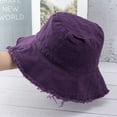 thumbnail image 3 of tssuouriy Stylish Sun Protection Bucket Hat For Outdoor Activities Stylish Protection Caps Easy To Wear purple 1Set, 3 of 6