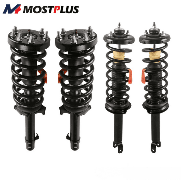 MOSTPLUS Set of 4 Front & Rear Shock Struts Assembly for 2008-2012 Honda Accord 2.4L 3.5L