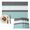 Gray Turquoise, variant on Yellow Morocco Placemats Set of 6, Geometric Grey Stripes Modern Washable Wipeable Table Mats for Dining Tables, Indoor Outdoor Kitchen Place Mats for Holiday Party Table Decor