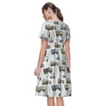 thumbnail image 2 of Bixox Robe d'Été à Manches Courtes pour Femmes Robe Ample Longueur Genou avec Poches-Tracteur et Dumper, 2 of 7
