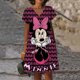 thumbnail image 3 of Vestido elegante de lujo de Mickey para mujer, vestido informal, falda corta, vestido Y2K de Disney Mickey Mouse para mujer, camisa de cuello en V para mujer, vestido coreano, 3 of 5